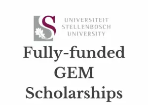 Stellenbosch University Fully-funded GEM Scholarships