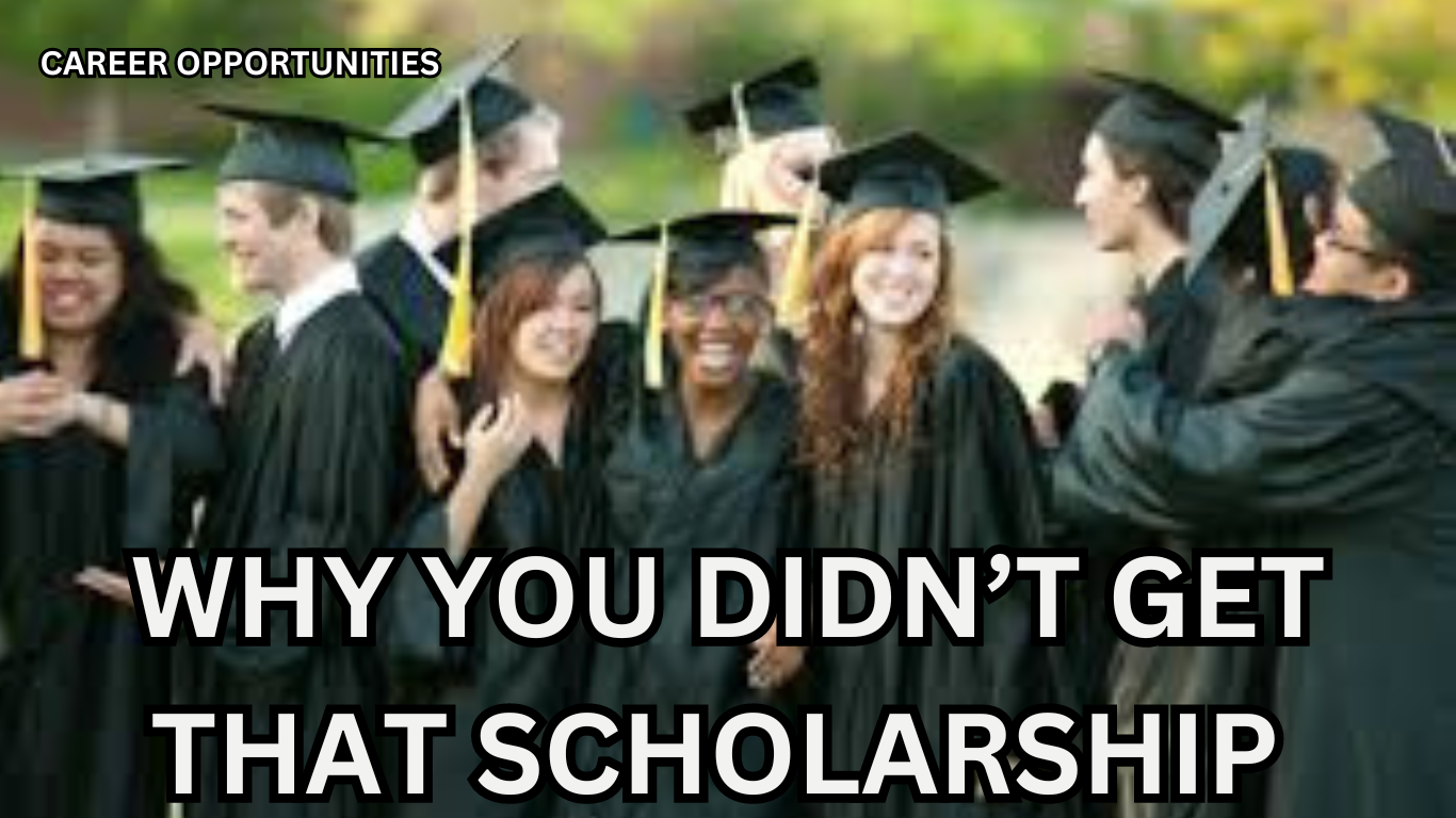 Why You Didn’t Get That Scholarship: 10 Common Reasons And How To ...