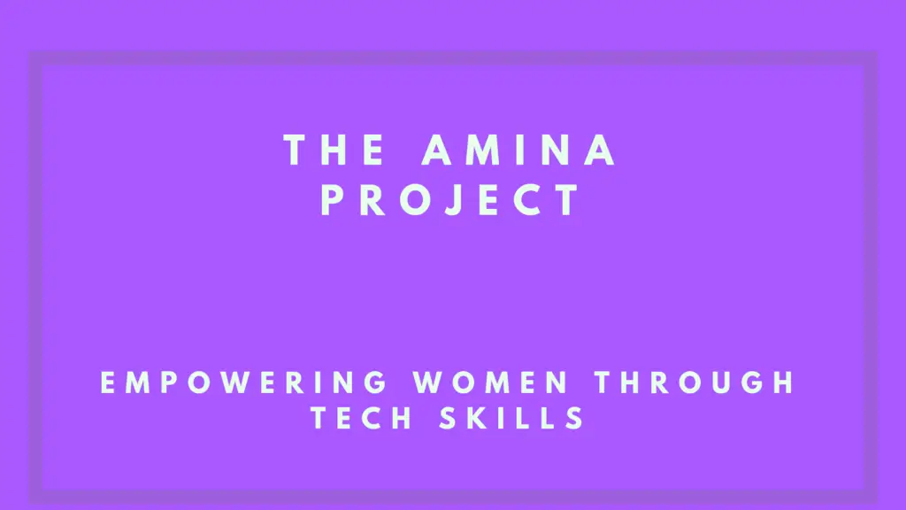 The Amina Project 20240722 153834 0000 - The Amina Project: Empowering Women through Tech Skills and Employment