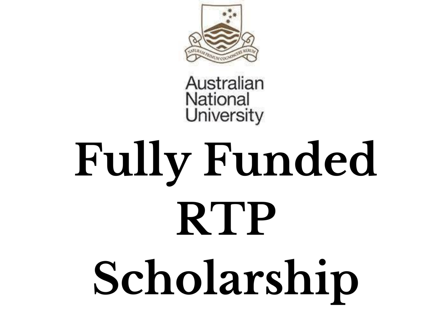 Australian National University RTP Scholarship 2025 (Fully Funded