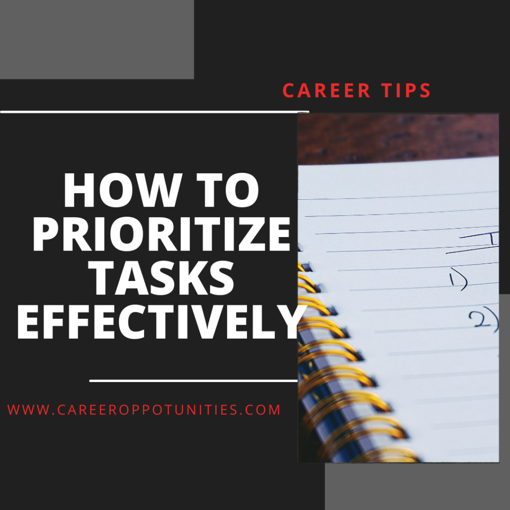 Prioritize Tasks Effectively