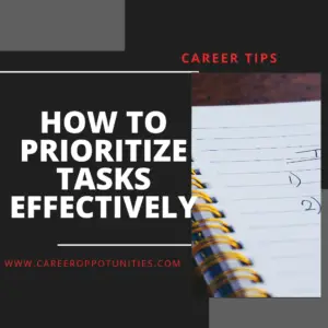 Prioritize Tasks Effectively