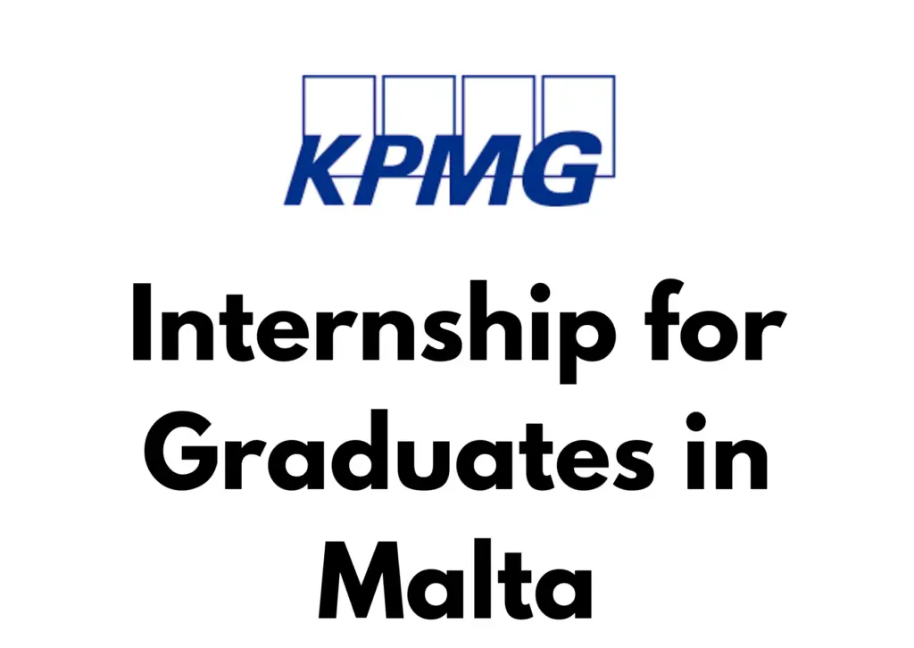 KPMG Internship for Graduates in Malta 2025