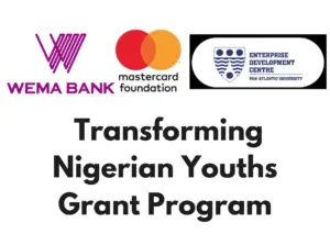 Wema Bank/EDC/Mastercard Transforming Nigerian Youths Program