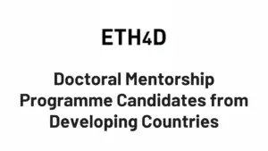 ETH4D Doctoral Mentorship Programme