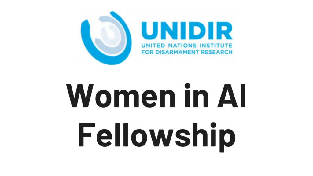 UNIDIR Women in AI Fellowship 2025