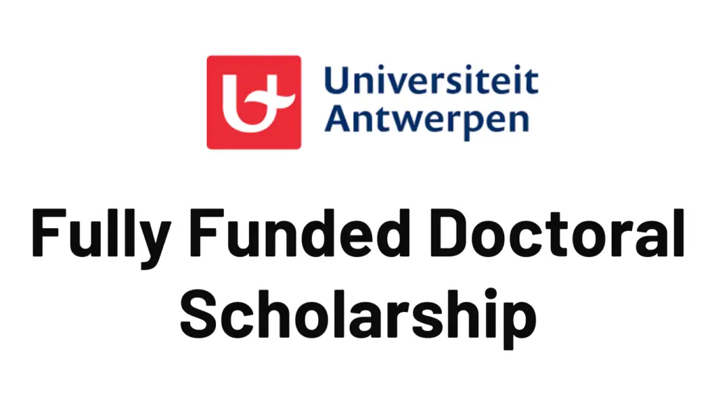 Doctoral Scholarship at the University of Antwerp