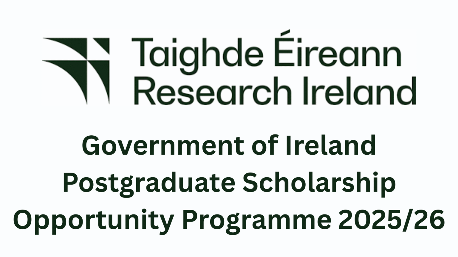 Government Of Ireland Postgraduate Scholarship Opportunity Programme ...