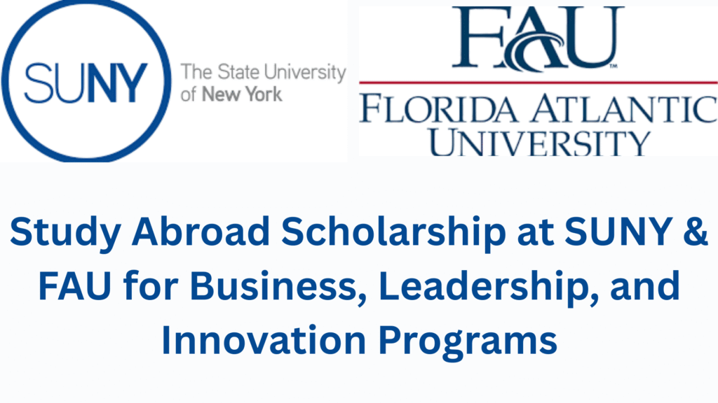 Study Abroad Scholarship at SUNY & FAU 2026/2027