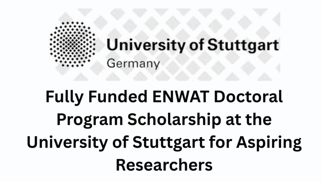 Fully Funded ENWAT Doctoral Program Scholarship 2026
