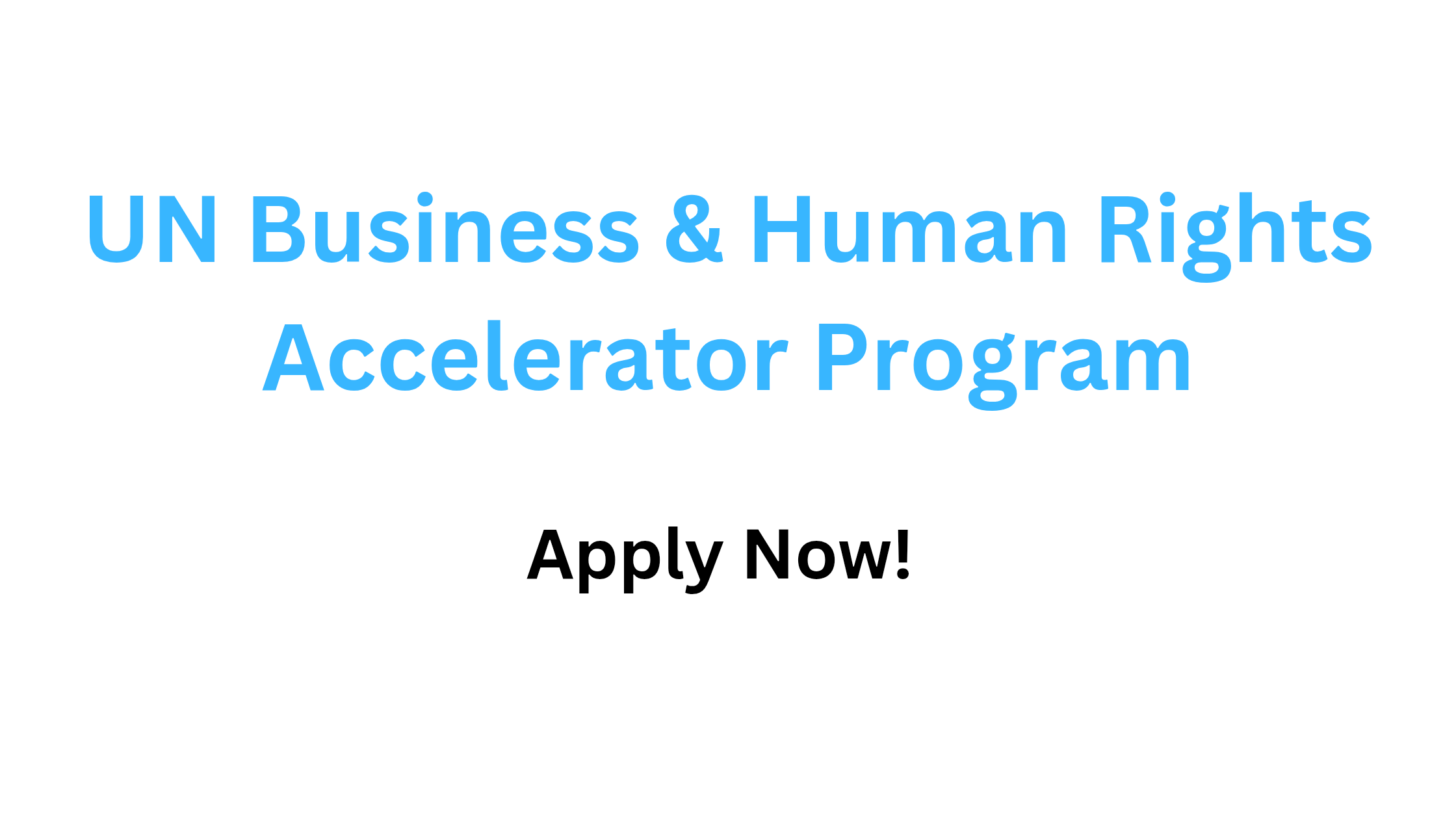 Apply Now 20250914 210814 0000 - UN Business & Human Rights Accelerator Program 2026
