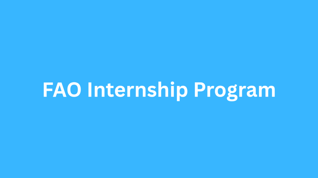 WashU McDonnell International Scholarship and Fellowship 20251001 210626 0002 - FAO Internship Program 2026 For Applicants Worldwide