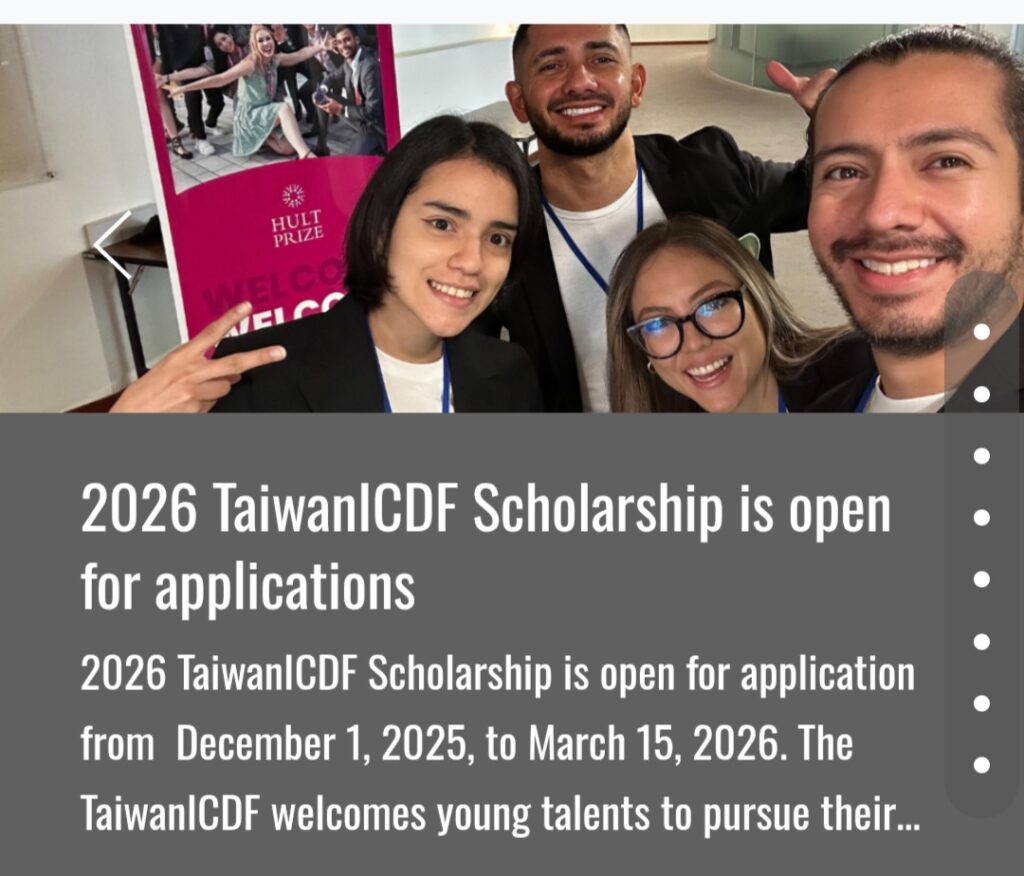 Screenshot 20251207 143246 Chrome Beta - The TaiwanICDF scholarships for Masters, PhD and Undergraduate.
