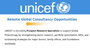 FB IMG 1768718547693 - Remote UNICEF Global Consultancy. Opportunity Open to All.