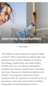 Screenshot 20260117 215526 Facebook - KAUST Paid Internship Opportunities for all countries. USD $1000 Monthly Stipend. 