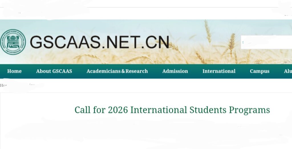 Screenshot 20260118 115651 Facebook - GSCAAS Fully-Funded Scholarship to Study in China