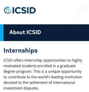 Screenshot 20260118 121705 Chrome Beta - ICSID/World Bank Paid internship opportunities