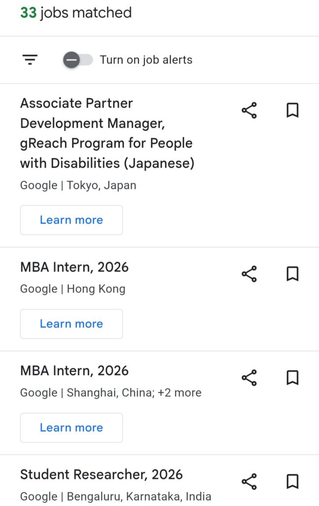 Screenshot 20260120 082950 Chrome Beta - Google Digital Internship for International Students and Graduates Worldwide eligibility. 