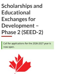 Screenshot 20260121 071836 Facebook - Scholarships and Educational Exchanges for Development to Study in Canada. 