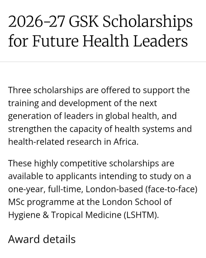 Screenshot 20260121 170643 Facebook - 2026-27 GSK Scholarships for Future Health Leaders